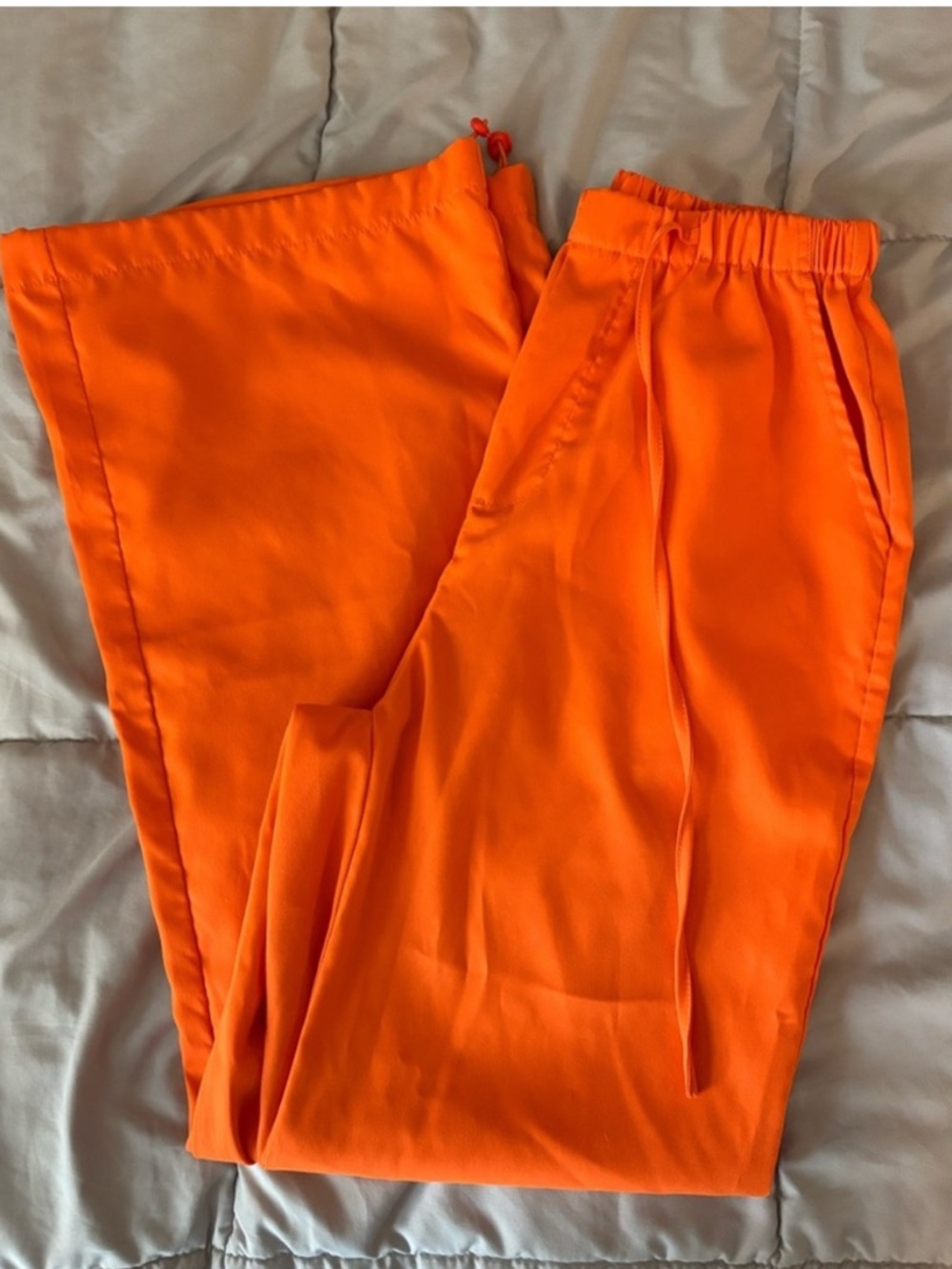 SHEIN Bright Orange Wide Leg Pants